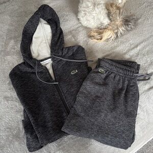 Lacoste Women's Dark Gray Hoodie Set
